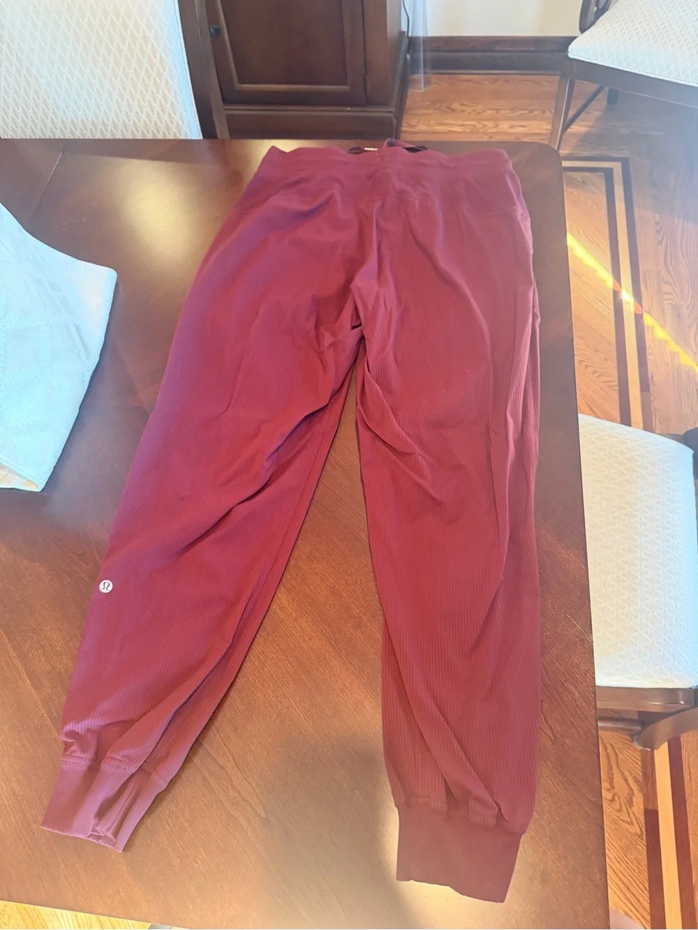 Burgundy dance studio jogger